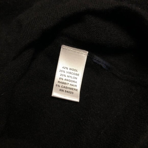 Banana Republic Cashmere Mix Black V Neck Sweater - Picture 4 of 4